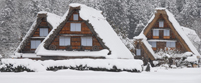 合掌集落の様子（雪景色）
